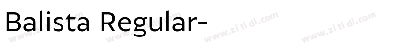 Balista Regular字体转换